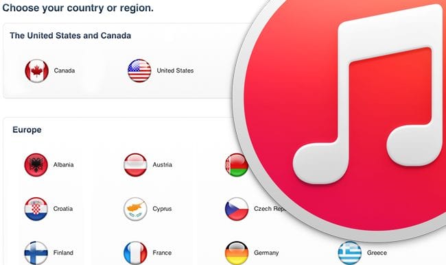 آموزش تغییر کشور در آیتونز(iTunes) بر روی Mac و PC